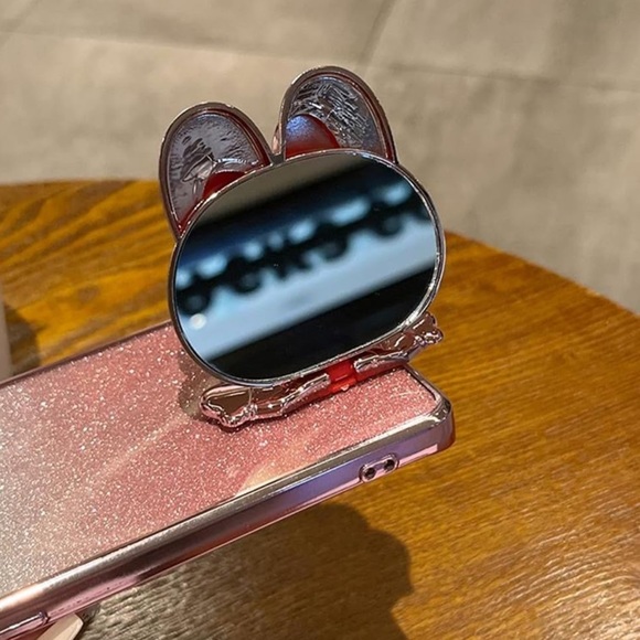 🆕 Sanrio iPhone 15 Protective Hard Case w/Hidden Mirror & Hinged Kickstand - Picture 13 of 14